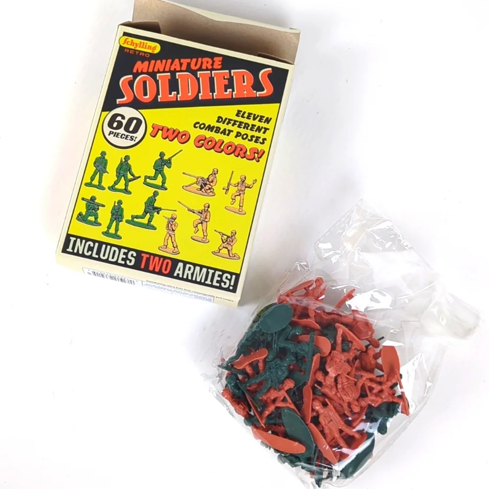SCHYLLING Retro Miniature Army Soldiers Set Toys Cake Topper